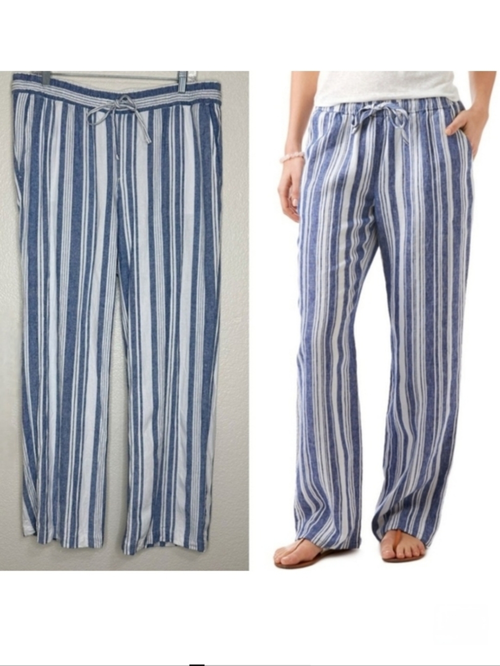 NWOT - Old Navy Linen Blend Wide Leg Beach Pants